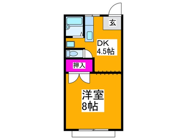 木下ハイツの物件間取画像